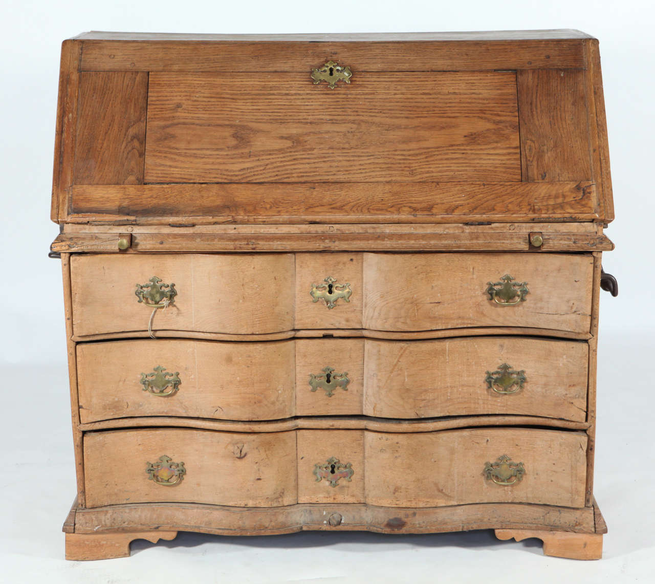 SERPENTINE BAROQUE BUREAU, DENMARK, 18th Century