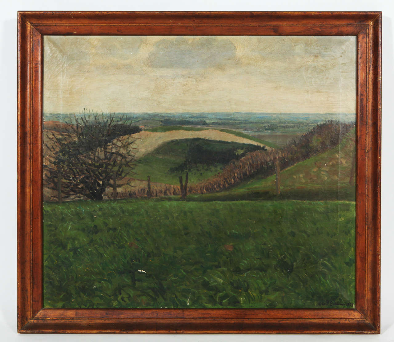 PAINTING BY CHRISTIAN PEDERSEN-BELLINGE, DENMARK, um 1953