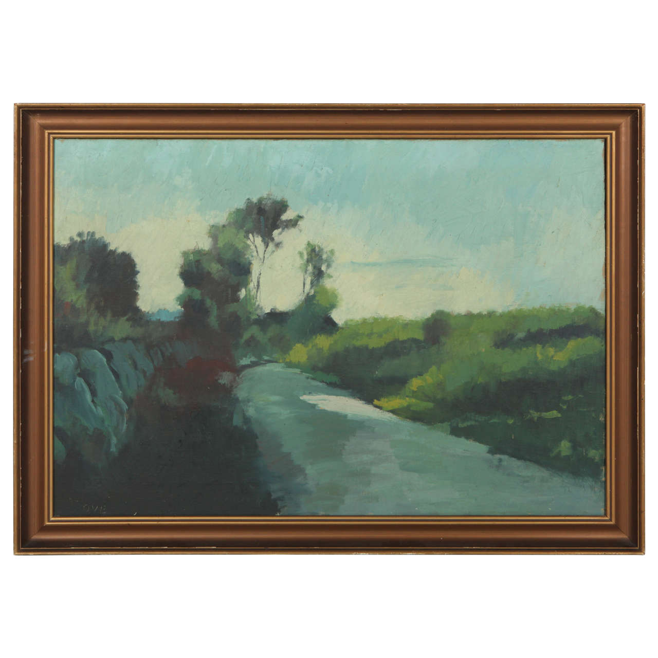 Painting by Orla Valdemar Borch, Denmark, 20th Century For Sale