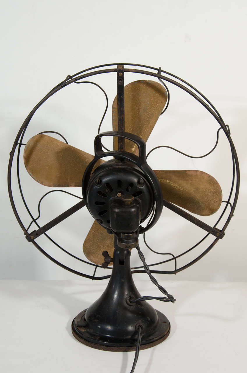 20th Century 1930s Machine Age Era Table Fan