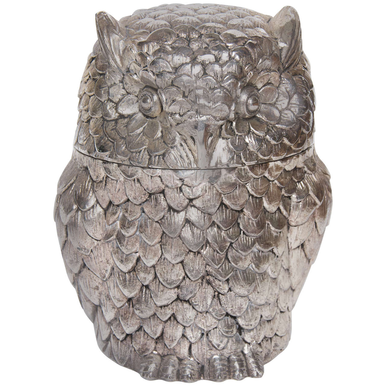 Italian 1970s Owl Ice Bucket by Mauro at 1stDibs