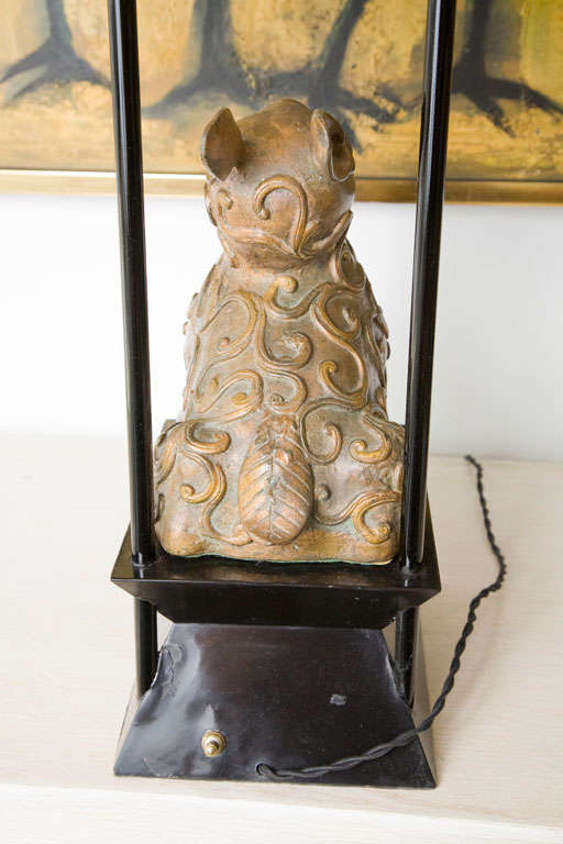 Pair of William Haines Armature Lamps with Original Bronzes 2