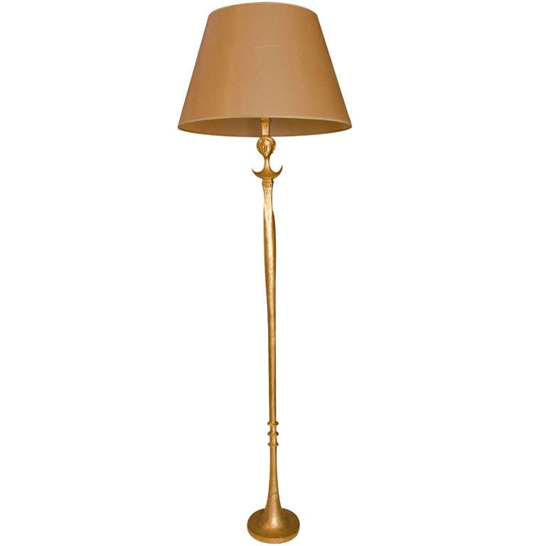 Cast Bronze "Tete de Femme" Floor Lamp by Alberto Giacometti at 1stDibs