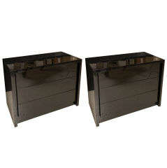 Pair of Custom Three Drawer Chests designed by William Haines
