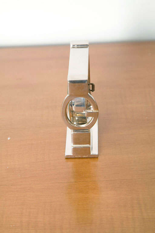 Glass 8 Day Clock with Alarm by Gucci