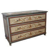 Early 19th Century Austrian, Painted Chest of Drawers