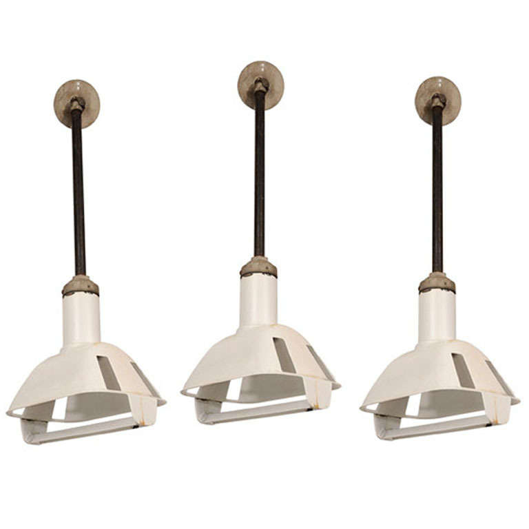 USA 1940's "Bow Tie" Factory Lights