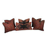 Antique 19th Century Paisley Textile Pillows