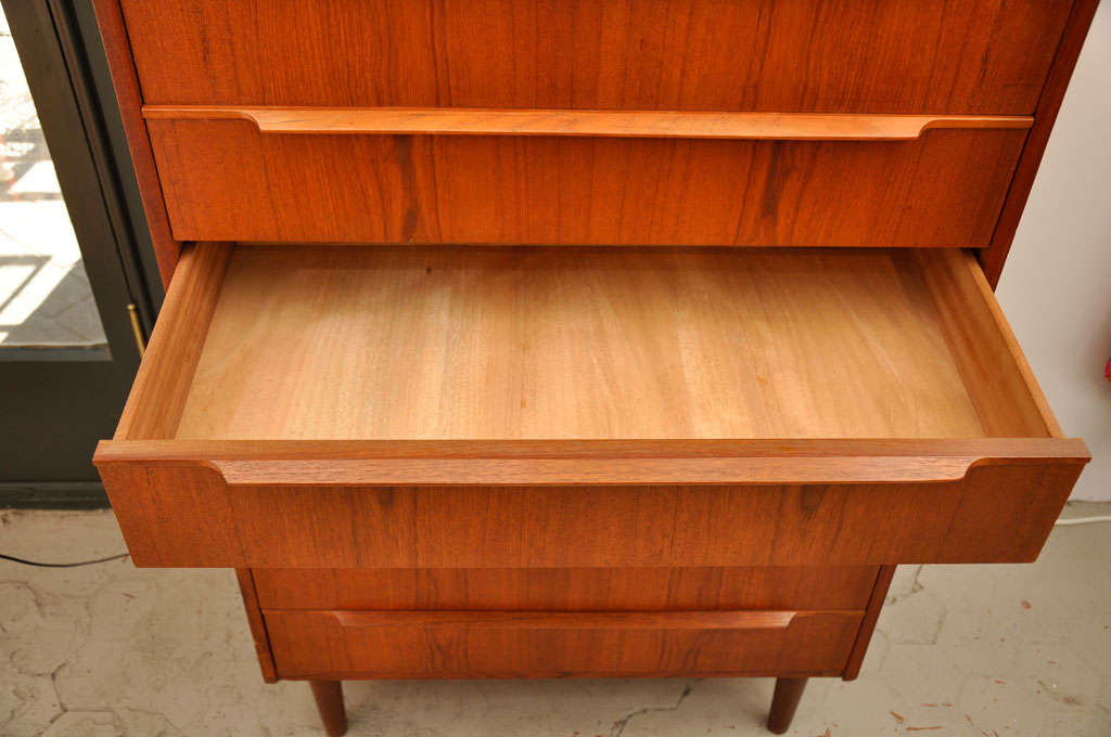 Sycamore 1960's Eight Drawer Teak Dresser