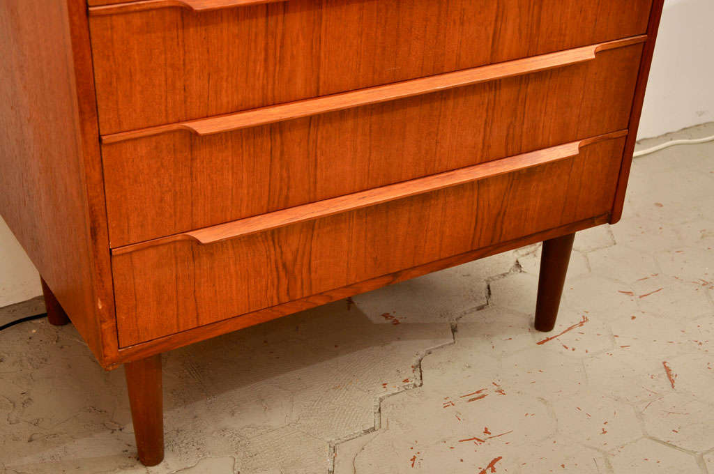 1960's Eight Drawer Teak Dresser 4
