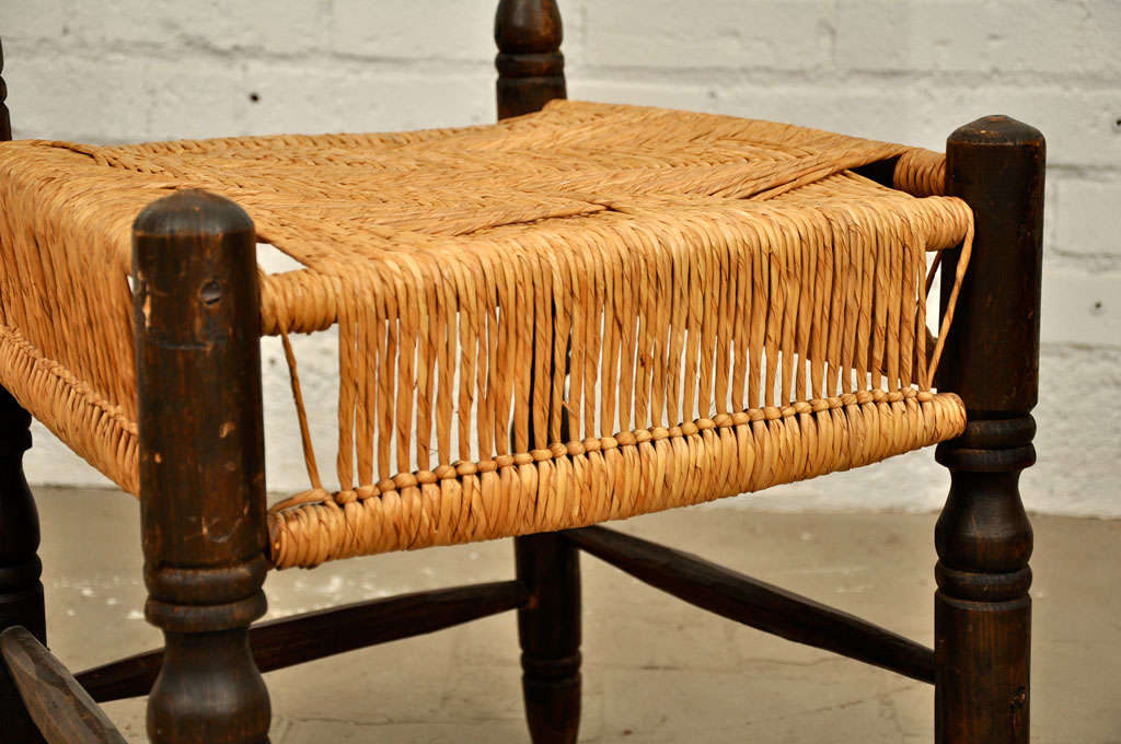 Vintage Pair of Turned Wood Side Chairs 1