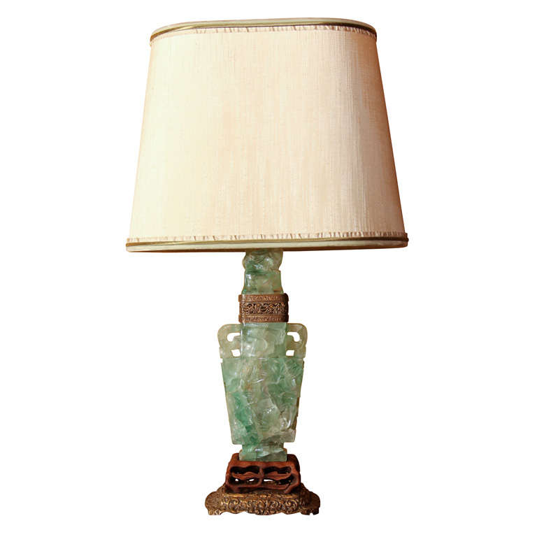 Asian Crystalline Flourite Lamp
