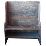 Early American High-back Bench