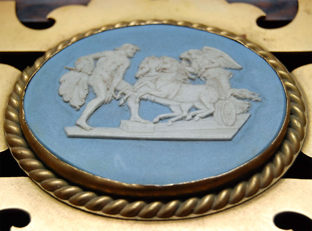 A Fine English Wood Box With Wedgwood and Gilded Mounts 3