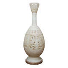 Large Egyptian Carved Alabaster Urn 8