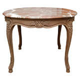 Marble Topped Louis XV Style Table 3