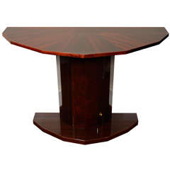 Art Deco Console with Star Burst Inlay