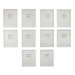 Collection of Shells in Original Frames, Set of 10