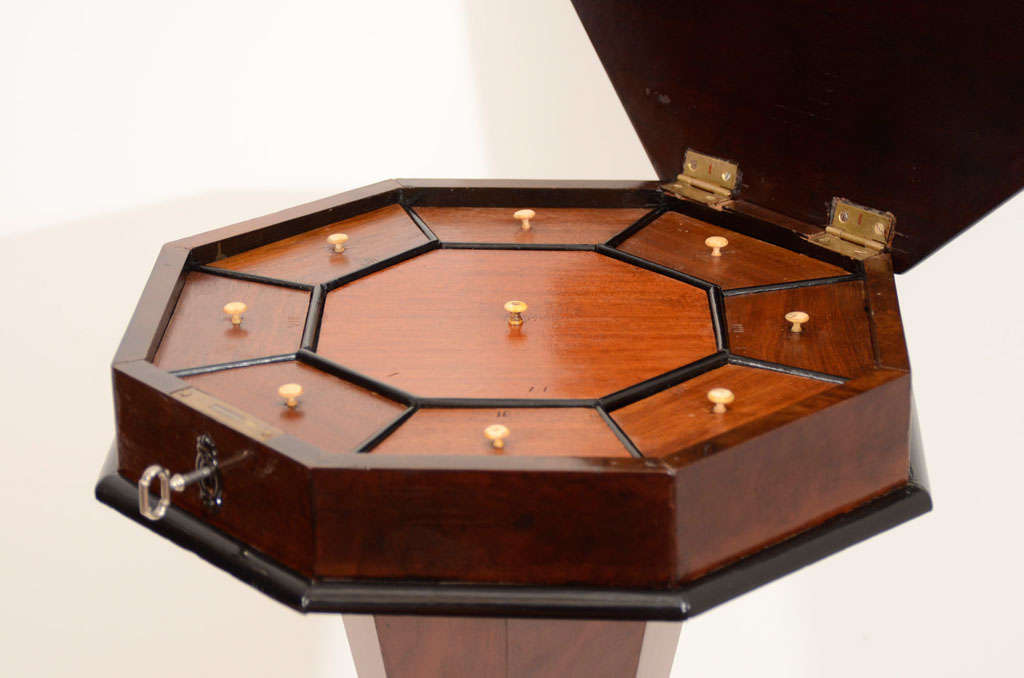 19th Century Octagonal Biedermeier Sewing Table