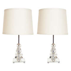 Pair of Hollywood Boudoir Lamps