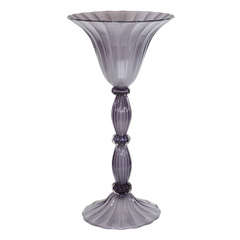 Fine Murano Glass Uplight in Lavender
