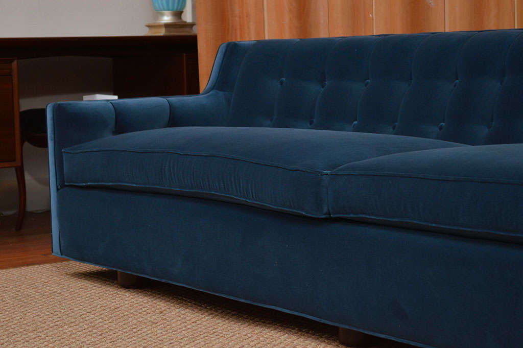 Wood Dunbar Tufted Sofa