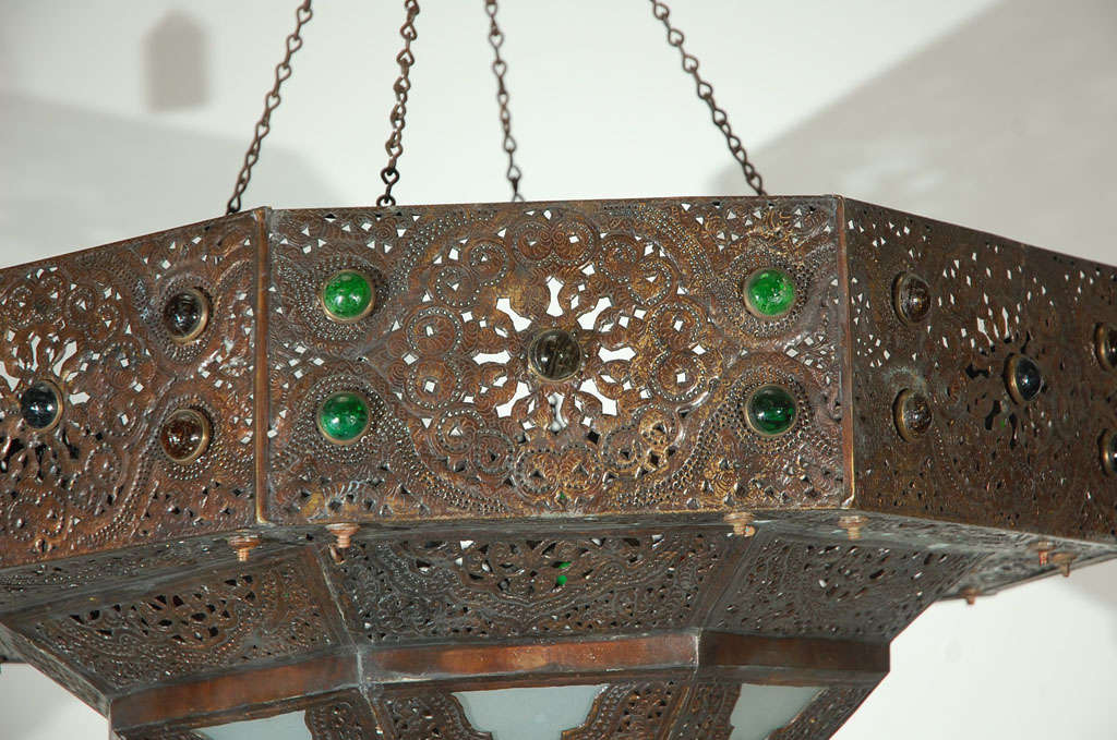 Grand lustre turc ancien Bon état à North Hollywood, CA
