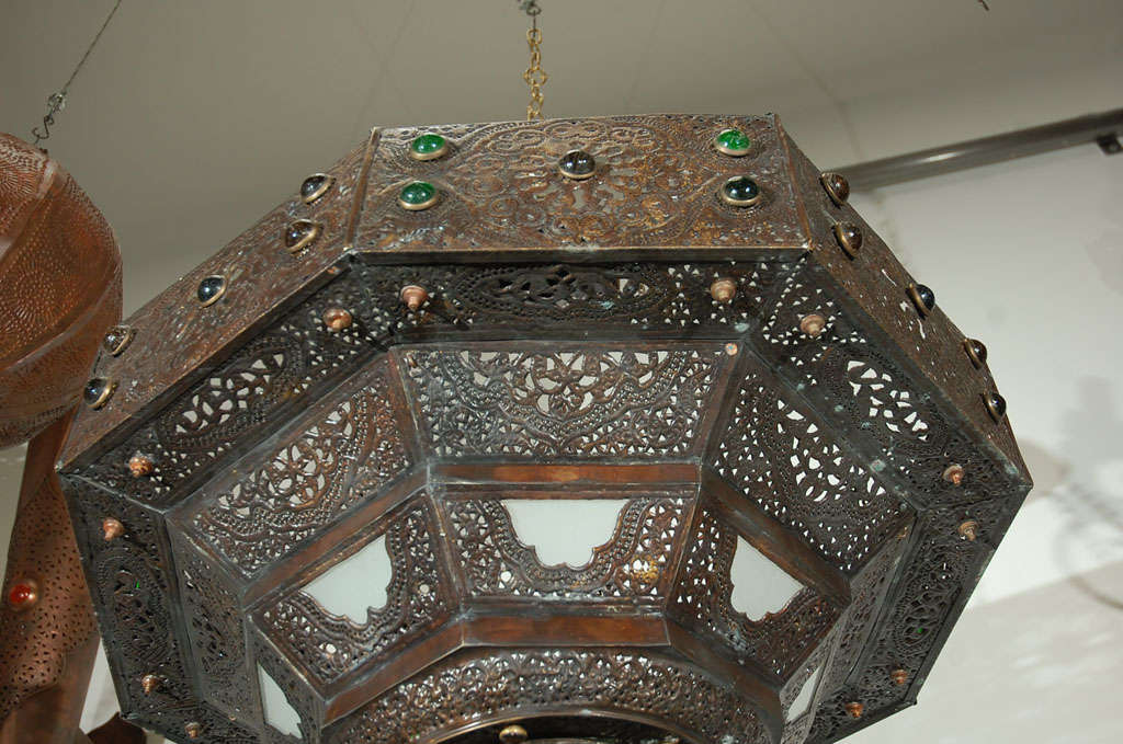 20ième siècle Grand lustre turc ancien