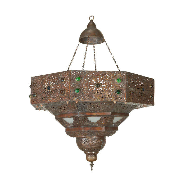 Large Antique Turkish Chandelier
