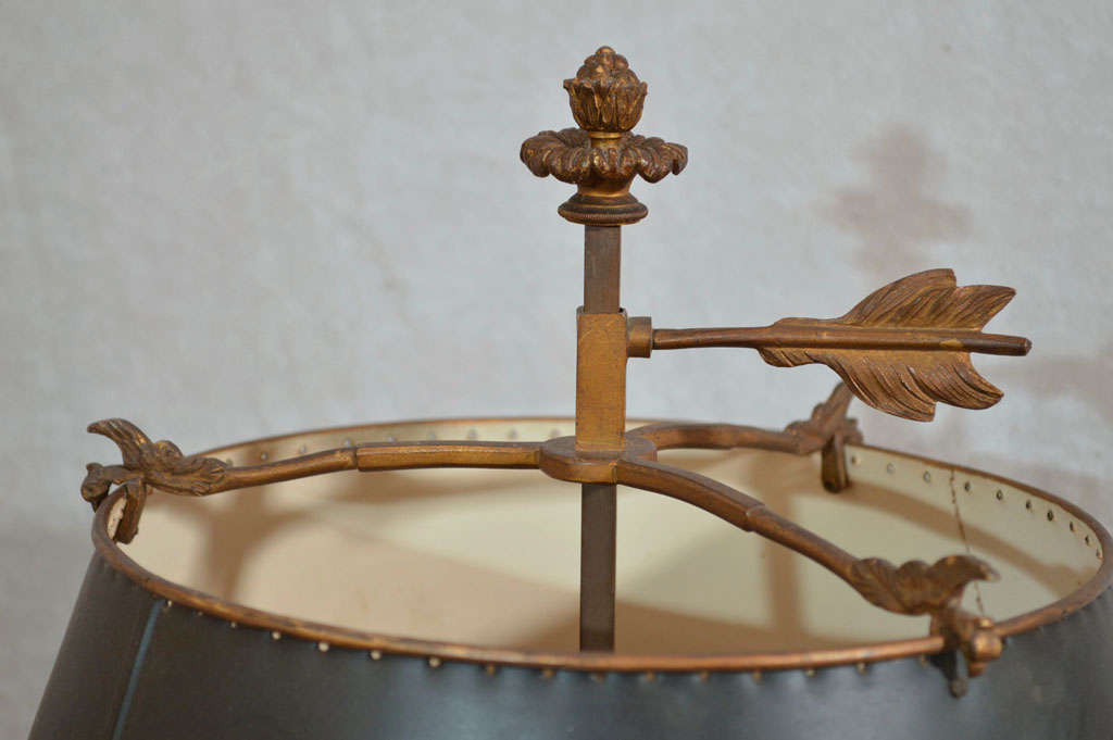 Art Nouveau Bronze Table Lamp Candelabra 3