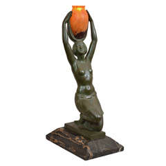 Antique Art Deco Figural Lamp