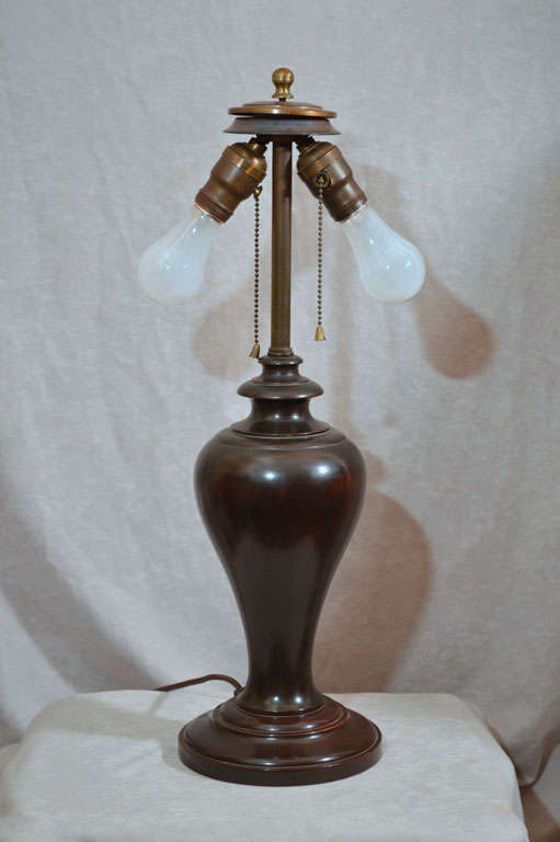 Glass Reverse Painted Table Lamp