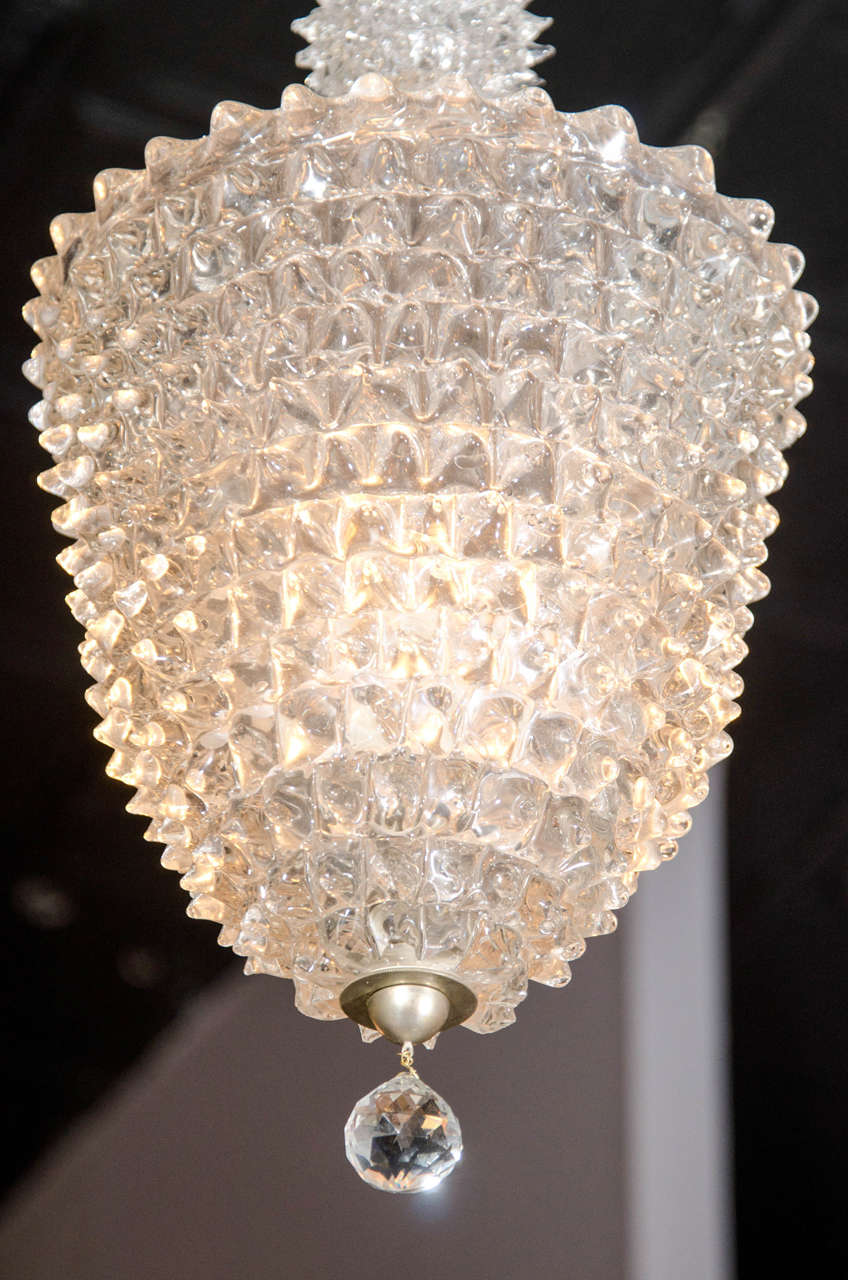 Modern Chandelier by Barovier Toso, Italy circa 1950's For Sale