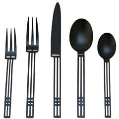 "Windows" Flatware Service for Twelve by Patino/Wolf for Sasaki