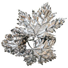 Sterling Silver Maple Leaf Dish by Buccellati