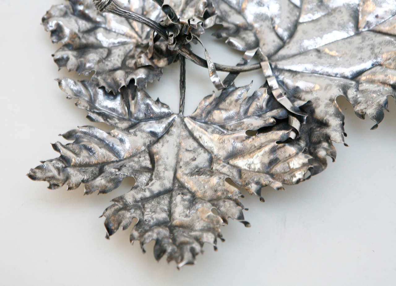 Sterling Silver Maple Leaf Dish by Buccellati 1