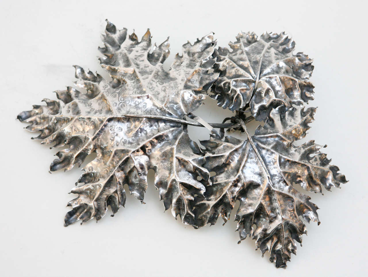 Sterling Silver Maple Leaf Dish by Buccellati 2