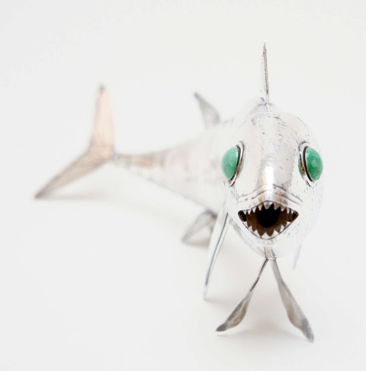Mid-20th Century Articulated Sterling Silver Fish