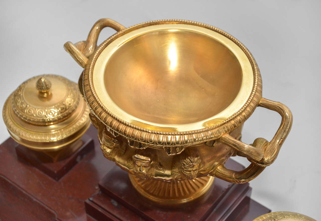 French Exceptional Inkwell For Sale