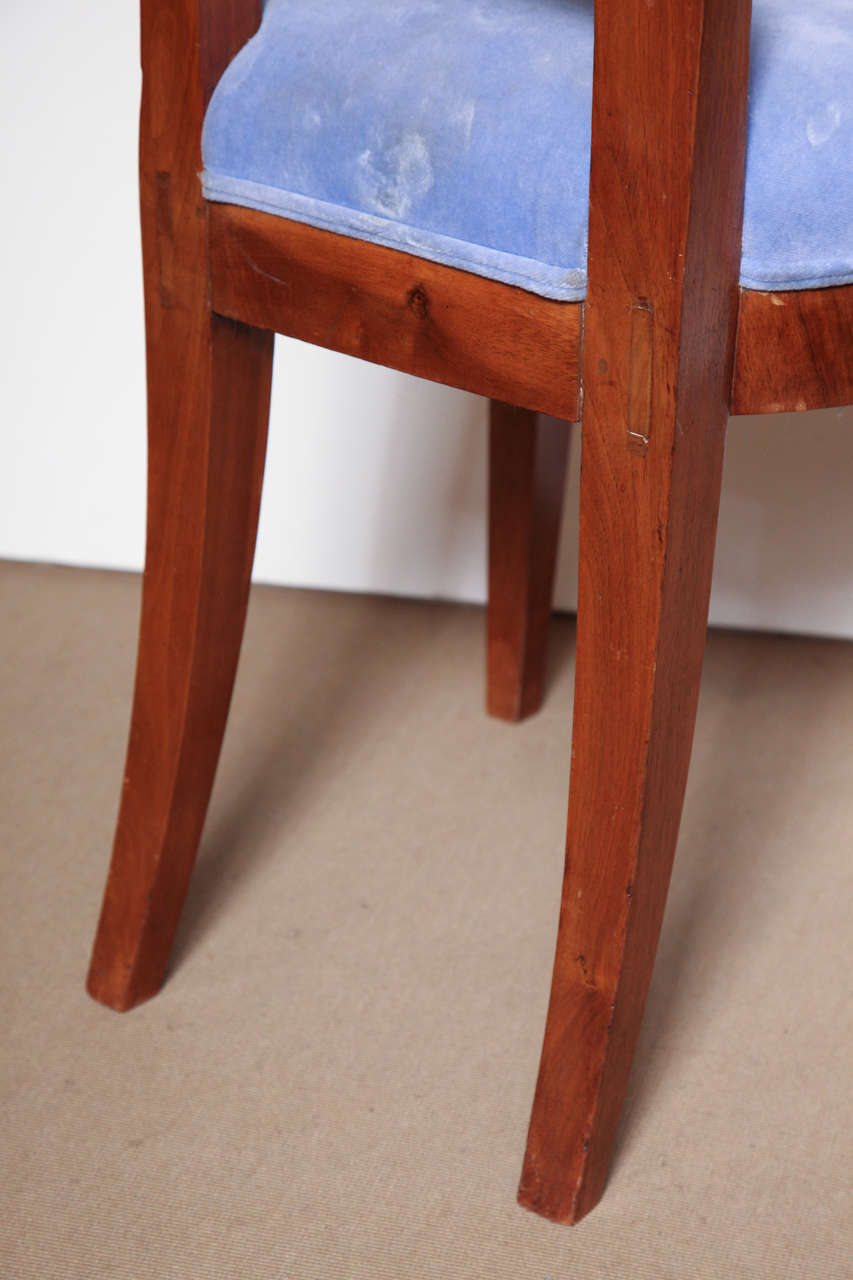 Early 19th Century Biedermeier, Walnut Side Chair For Sale 6