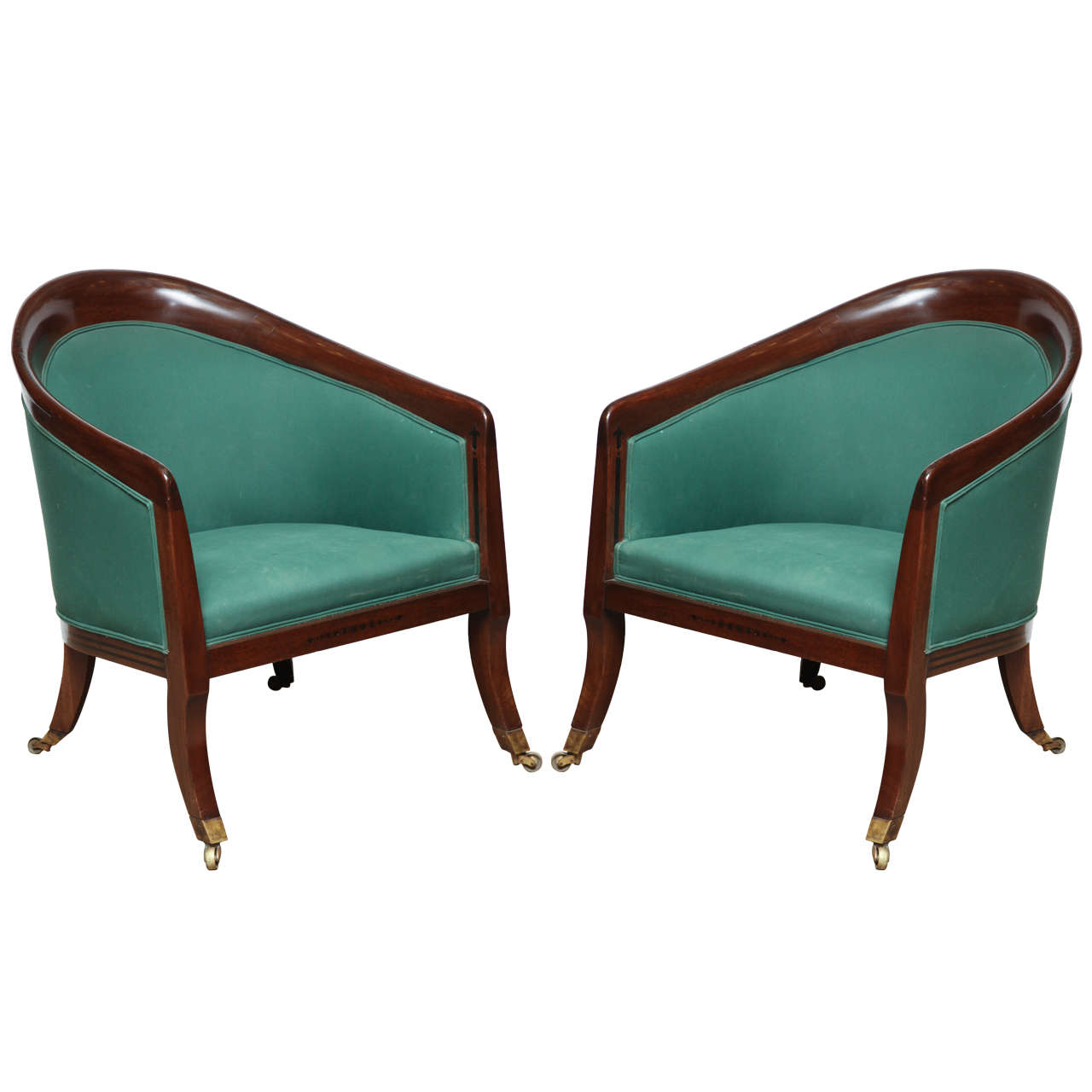 Superb Pair of Early 19th Century English Armchairs