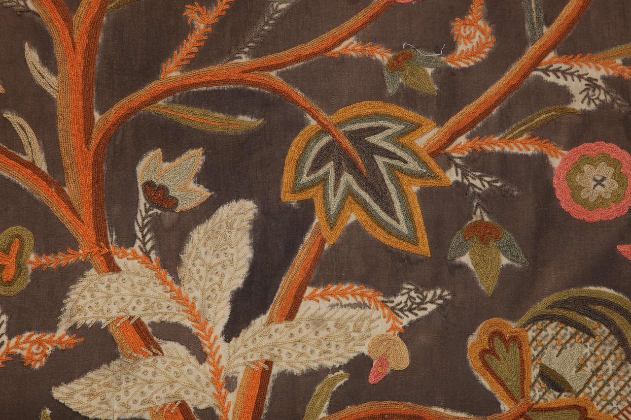 19th Century  English Crewel Work Panel 4