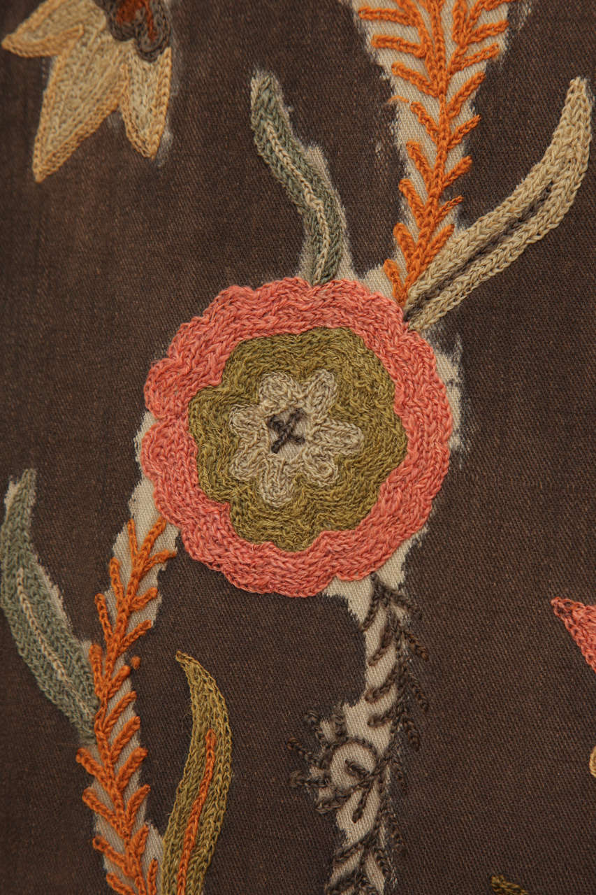 19th Century  English Crewel Work Panel 6