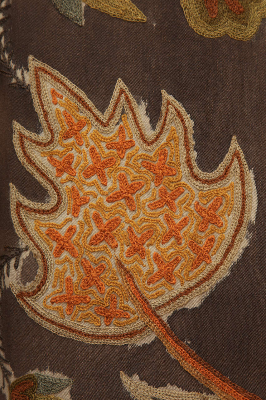 19th Century  English Crewel Work Panel 7