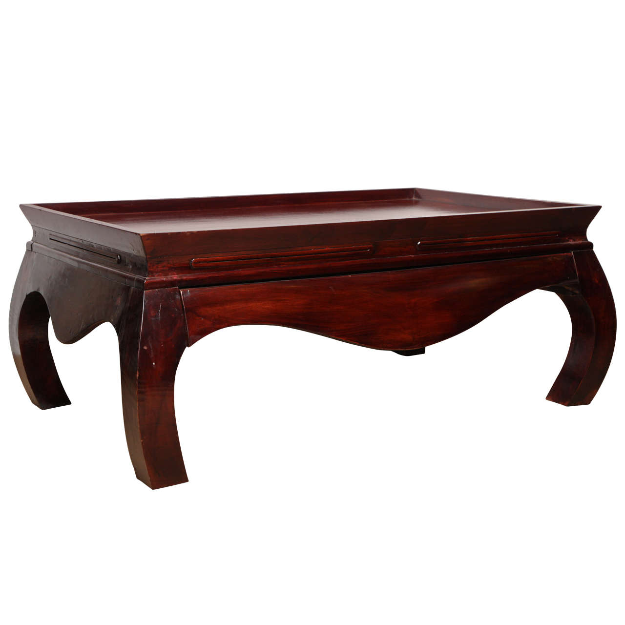 Asian Style Coffee Table With Drawer At 1stdibs