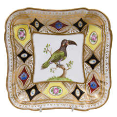 A Coalport Church Gresley Ornithological Dish