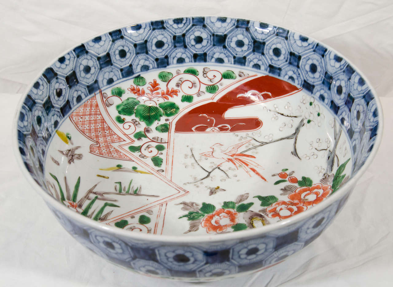 A  Large Kutani Bowl