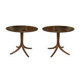 Pair of Frits Henningsen Pedestal  Tables