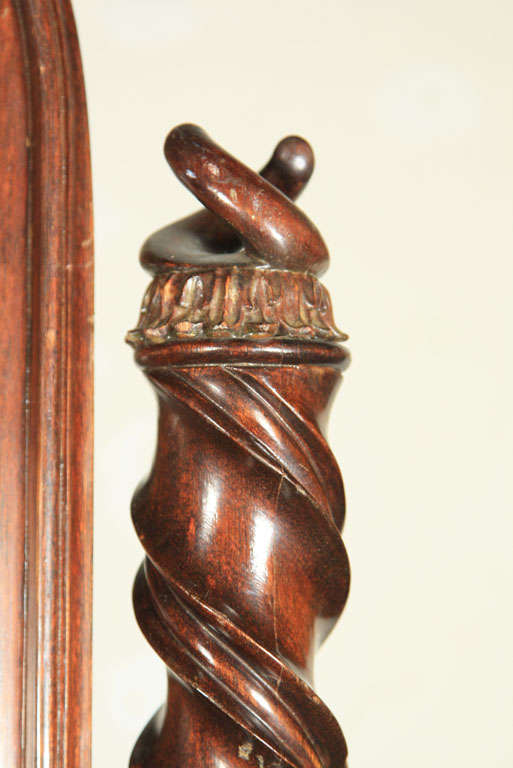 19th Century ROSEWOOD GOTHIC REVIVAL  FLOOR  MIRROR