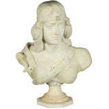 A 19th Century Marble Bust of an Amazon
